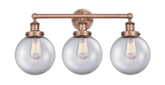 Edison Three Light Bath Vanity in Antique Copper (405|616-3W-AC-G202-8)