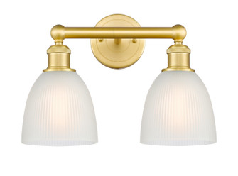 Edison Two Light Bath Vanity in Satin Gold (405|616-2W-SG-G381)