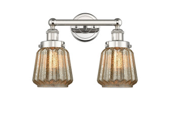 Edison Two Light Bath Vanity in Polished Nickel (405|616-2W-PN-G146)