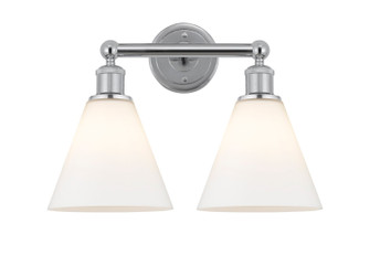Edison Two Light Bath Vanity in Polished Chrome (405|616-2W-PC-GBC-81)