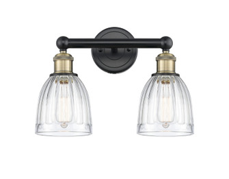 Edison Two Light Bath Vanity in Black Antique Brass (405|616-2W-BAB-G442)