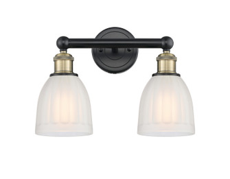 Edison Two Light Bath Vanity in Black Antique Brass (405|616-2W-BAB-G441)