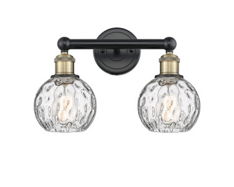 Edison Two Light Bath Vanity in Black Antique Brass (405|616-2W-BAB-G1215-6)