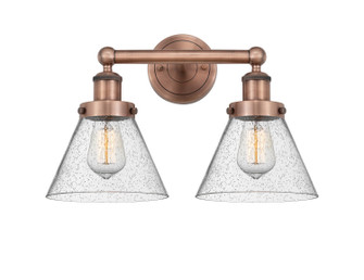 Edison Two Light Bath Vanity in Antique Copper (405|616-2W-AC-G44)