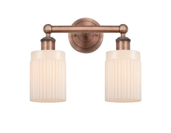 Edison Two Light Bath Vanity in Antique Copper (405|616-2W-AC-G341)
