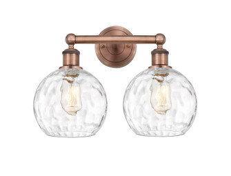 Edison Two Light Bath Vanity in Antique Copper (405|616-2W-AC-G1215-8)