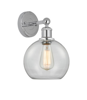 Downtown Urban One Light Wall Sconce in Polished Chrome (405|616-1W-PC-G122-8)