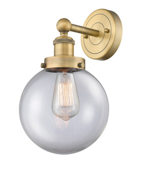 Edison One Light Wall Sconce in Brushed Brass (405|616-1W-BB-G202-8)