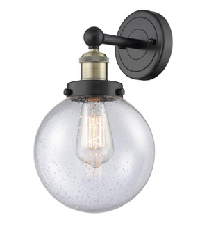 Edison One Light Wall Sconce in Black Antique Brass (405|616-1W-BAB-G204-8)
