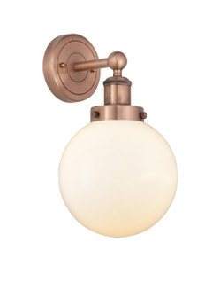 Edison One Light Wall Sconce in Antique Copper (405|616-1W-AC-G201-8)