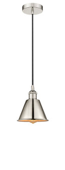 Edison One Light Mini Pendant in Polished Nickel (405|616-1P-PN-M8-PN)