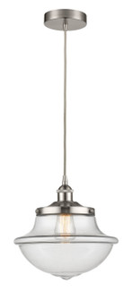 Downtown Urban One Light Pendant in Satin Nickel (405|616-1PH-SN-G542)