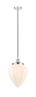 Downtown Urban One Light Pendant in Polished Nickel (405|616-1PH-PN-G661-12)