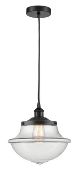 Downtown Urban One Light Pendant in Matte Black (405|616-1PH-BK-G542)