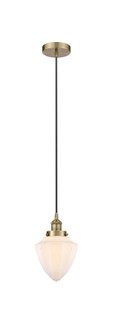 Downtown Urban One Light Pendant in Antique Brass (405|616-1PH-AB-G661-7)