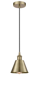 Downtown Urban One Light Pendant in Antique Brass (405|616-1P-AB-M8-AB)