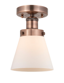Edison One Light Semi-Flush Mount in Antique Copper (405|616-1F-AC-G61)