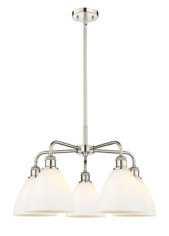 Ballston Five Light Chandelier in Polished Nickel (405|516-5CR-PN-GBD-751)