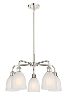 Ballston Five Light Chandelier in Polished Nickel (405|516-5CR-PN-G441)
