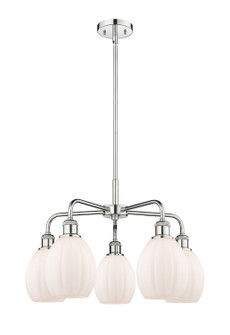 Downtown Urban Five Light Chandelier in Polished Chrome (405|516-5CR-PC-G81)