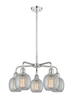 Downtown Urban Five Light Chandelier in Polished Chrome (405|516-5CR-PC-G105)
