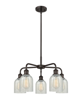 Downtown Urban Five Light Chandelier in Oil Rubbed Bronze (405|516-5CR-OB-G2511)