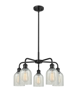 Ballston Five Light Chandelier in Matte Black (405|516-5CR-BK-G2511)