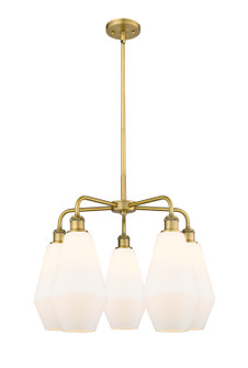 Downtown Urban Five Light Chandelier in Brushed Brass (405|516-5CR-BB-G651-7)