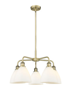 Ballston Five Light Chandelier in Antique Brass (405|516-5CR-AB-GBD-751)