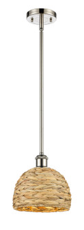 Ballston One Light Mini Pendant in Polished Nickel (405|516-1S-PN-RBD-8-NAT)
