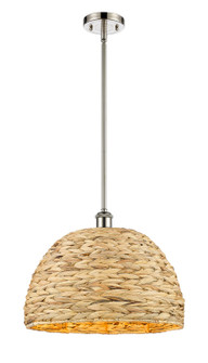 Downtown Urban One Light Pendant in Polished Nickel (405|516-1S-PN-RBD-16-NAT)