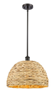 Downtown Urban One Light Pendant in Oil Rubbed Bronze (405|516-1S-OB-RBD-16-NAT)