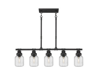 Downtown Urban LED Linear Pendant in Textured Black (405|472-5I-TBK-G472-6SDY)