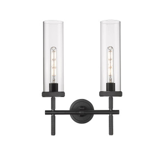 Downtown Urban LED Bath Vanity in Matte Black (405|471-2W-BK-G471-12CL)