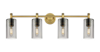 Downtown Urban LED Bath Vanity in Brushed Brass (405|434-4W-BB-G434-7SM)