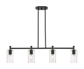 Downtown Urban LED Island Pendant in Matte Black (405|434-4I-BK-G434-7SDY)