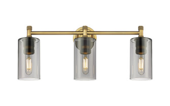 Downtown Urban LED Bath Vanity in Brushed Brass (405|434-3W-BB-G434-7SM)