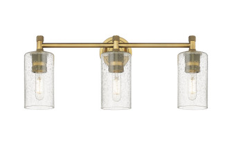 Downtown Urban LED Bath Vanity in Brushed Brass (405|434-3W-BB-G434-7SDY)