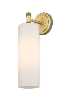 Downtown Urban LED Wall Sconce in Brushed Brass (405|434-1W-BB-G434-12WH)