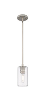 Downtown Urban LED Pendant in Satin Nickel (405|434-1S-SN-G434-7CL)