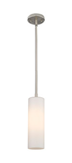 Downtown Urban One Light Pendant in Satin Nickel (405|434-1S-SN-G434-12WH)