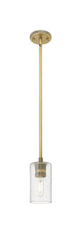 Downtown Urban One Light Pendant in Brushed Brass (405|434-1S-BB-G434-7SDY)