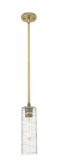 Downtown Urban LED Pendant in Brushed Brass (405|434-1S-BB-G434-12DE)