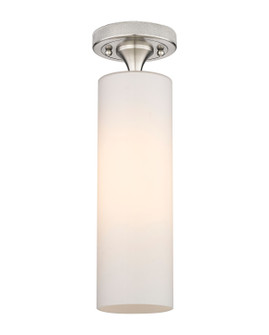 Downtown Urban One Light Flush Mount in Satin Nickel (405|434-1F-SN-G434-12WH)