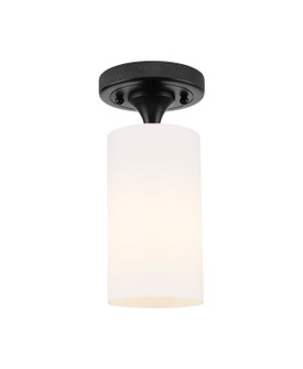 Downtown Urban One Light Flush Mount in Matte Black (405|434-1F-BK-G434-7WH)