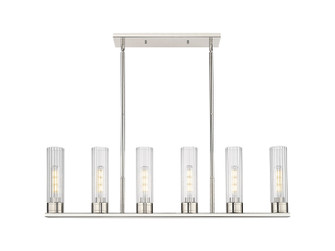 Downtown Urban LED Linear Pendant in Polished Nickel (405|429-6I-PN-G429-11CL)
