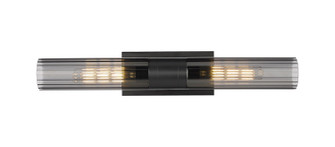 Downtown Urban LED Bath Vanity in Matte Black (405|429-2WL-BK-G429-11SM)