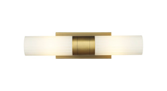 Downtown Urban Two Light Bath Vanity in Brushed Brass (405|429-2WL-BB-G429-8WH)