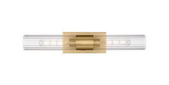 Downtown Urban Two Light Bath Vanity in Brushed Brass (405|429-2WL-BB-G429-11CL)