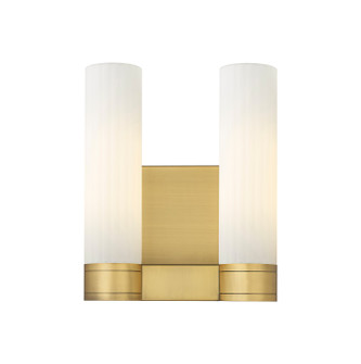 Downtown Urban LED Bath Vanity in Brushed Brass (405|429-2W-BB-G429-11WH)